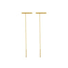 Wholesale Titanium Steel Geometric Drop Shape Electroplated Women's Earrings