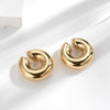 Wholesale Titanium Steel Geometric Ear Clip Light Luxury Simple Fashion Personality Electroplated For Women
