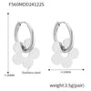 Wholesale 316L Stainless Steel Geometric Earrings Electroplated 18K Gold For Women