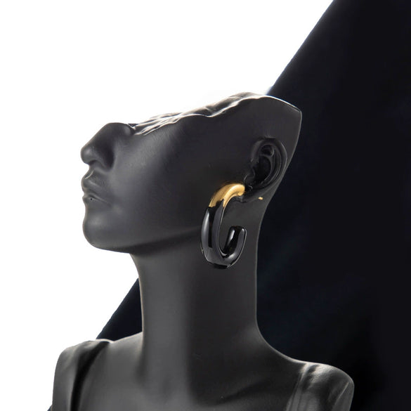 Wholesale Titanium Steel Geometric Earrings Electroplated Sweet Style