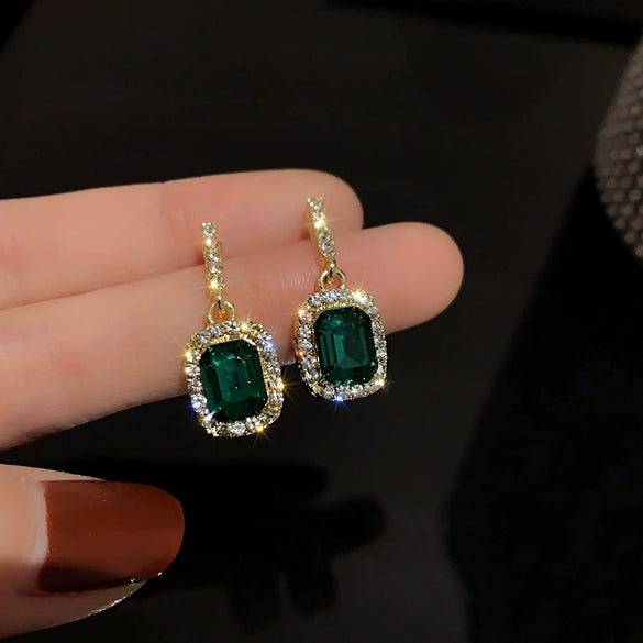 Wholesale Titanium Steel Geometric Earrings Elegant Simple High Grade Electroplated