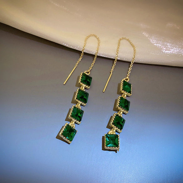 Wholesale Titanium Steel Geometric Earrings Elegant Simple High Grade Electroplated