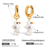 Wholesale Titanium Steel Geometric Earrings For Women Electroplated Light Luxury Jewelry