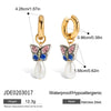 Wholesale Titanium Steel Geometric Earrings For Women Electroplated Light Luxury Jewelry