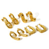 Wholesale Titanium Steel Geometric Earrings For Women With Electroplating Treatment