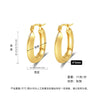 Wholesale Titanium Steel Geometric Earrings With Electroplating For Women Antiallergy And Stylish