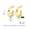 Wholesale Titanium Steel Geometric Earrings With Electroplating For Women Antiallergy And Stylish