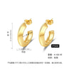 Wholesale Titanium Steel Geometric Earrings With Electroplating For Women Antiallergy And Stylish