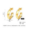 Wholesale Titanium Steel Geometric Earrings With Electroplating For Women Antiallergy And Stylish