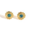 Wholesale Titanium Steel Geometric Earrings With Electroplating Retro And Fashionable For Women