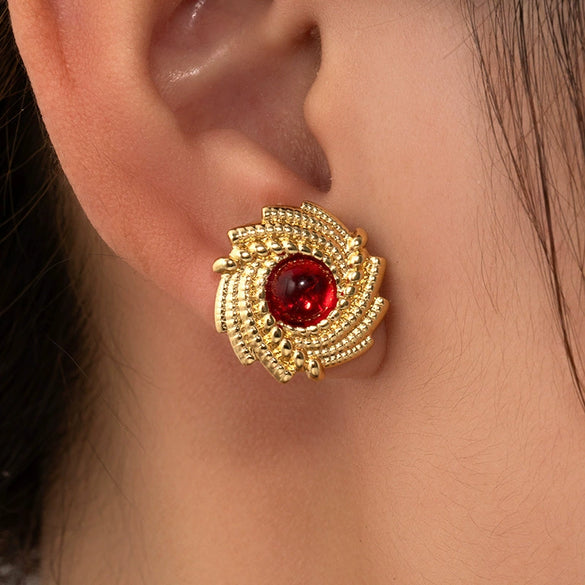 Wholesale Titanium Steel Geometric Earrings With Electroplating Retro And Fashionable For Women