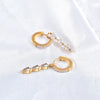 Wholesale Titanium Steel Geometric Electroplated Ear Buckle Earrings For Women