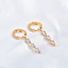Wholesale Titanium Steel Geometric Electroplated Ear Buckle Earrings For Women