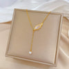 Wholesale Titanium Steel Geometric Electroplated Necklace Unisex