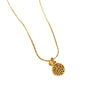 Wholesale Titanium Steel Geometric Electroplated Necklace