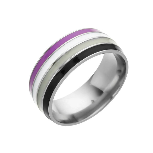Wholesale Titanium Steel Geometric Electroplated Ring Jewelry
