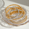 Wholesale Titanium Steel Geometric Electroplated White Zircon Bracelet Light Luxury Do Not Fade
