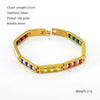 Wholesale 316L Stainless Steel Geometric Electroplated Women's Bracelet Jewelry