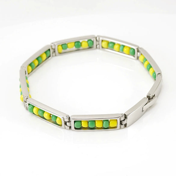 Wholesale 316L Stainless Steel Geometric Electroplated Women's Bracelet Jewelry