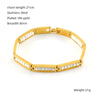 Wholesale 316L Stainless Steel Geometric Electroplated Women's Bracelet Jewelry