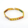 Wholesale 316L Stainless Steel Geometric Electroplated Women's Bracelet Jewelry