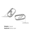 Wholesale 316L Stainless Steel Geometric Electroplated Women's Fashion Retro Light Luxury Earrings