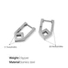 Wholesale 316L Stainless Steel Geometric Electroplated Women's Fashion Retro Light Luxury Earrings