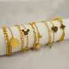 Wholesale Titanium Steel Geometric Fashion Electroplated Unisex Bracelet