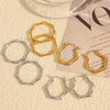 Wholesale 316L Stainless Steel Geometric Fashion Electroplated Women's Earrings