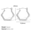 Wholesale 316L Stainless Steel Geometric Fashion Electroplated Women's Earrings