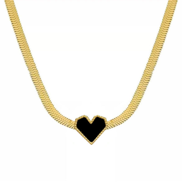 Wholesale Titanium Steel Geometric Fashion Minimalist Electroplated Pendant Necklace For Unisex
