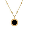 Wholesale Titanium Steel Geometric Fashion Necklace With Electroplating Treatment For Women
