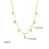 Wholesale Titanium Steel Geometric Fashion Retro Women's Necklace With Electroplating Treatment