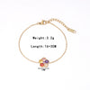 Wholesale Titanium Steel Geometric Flower Inlaid Zircon Electroplated Fashion Shining Girl Bracelet