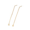 Wholesale Titanium Steel Geometric Fourleaf Clover Tassel Earrings For Women