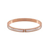 Wholesale Titanium Steel Geometric Fritillaria Buckle Bracelet For Women With Real Gold Plating And Electroplating Process