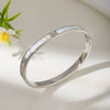 Wholesale Titanium Steel Geometric Fritillaria Buckle Bracelet For Women With Real Gold Plating And Electroplating Process