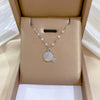 Wholesale Titanium Steel Geometric Frosted Small Fish Electroplated Necklace