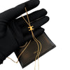 Wholesale Titanium Steel Geometric Golden Tassel Ochain Necklace For Women Light Luxury Electroplated Design