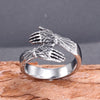 Wholesale Titanium Steel Geometric Handmade Palm Ring For Men And Unisex