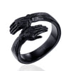 Wholesale Titanium Steel Geometric Handmade Palm Ring For Men And Unisex