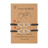 Wholesale Titanium Steel Geometric Handwoven Adjustable Unisex Couple Bracelet