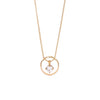 Wholesale Titanium Steel Geometric Hollow Pendant Electroplated Clavicle Necklace For Women