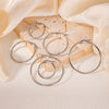 Wholesale Titanium Steel Geometric Hoop Earrings With Electroplating Unisex Highend And Fashionable