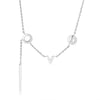 Wholesale Titanium Steel Geometric Letters Electroplated Stainless Steel Necklace O Chain