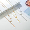 Wholesale Titanium Steel Geometric Letters Electroplated Stainless Steel Necklace O Chain