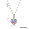 Wholesale Titanium Steel Geometric Love Necklace Pendant O Chain For Women