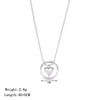Wholesale Titanium Steel Geometric Love Pendant Necklace For Women With Electroplating Design