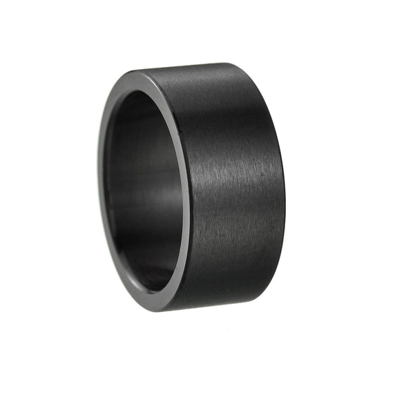 Wholesale Titanium Steel Geometric Matte Old Ring Jewelry With Electroplating
