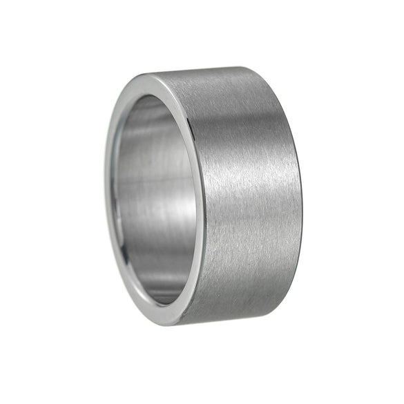 Wholesale Titanium Steel Geometric Matte Old Ring Jewelry With Electroplating
